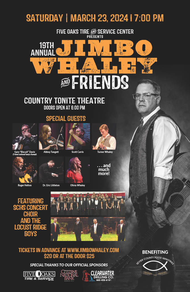Jimbo Whaley and Friends Benefit Concert at Country Tonite Theater in Pigeon Forge